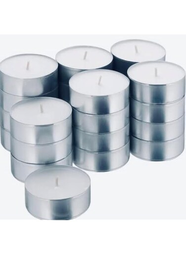 Ikea Glimma 24 Maxi Tea Lights 9 Hours Burn Time White