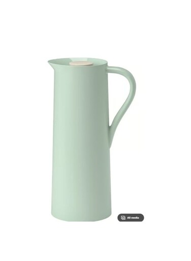 (IKEA) Vacuum Flask, Light Green/Beige, 1L