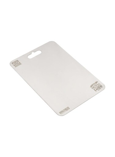Cutting Board RF12901 Stainless Steel Chopping Board, Rolling Dough Needs 35.5x25cm,Slicing Fruits, Vegetables, Fish, Meat silver