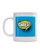 Smile Printed Mug White/Blue/Yellow