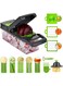 O2frepak Vegetable Chopper, Pro Onion Chopper, Multifunctional 14 in 1 Food Chopper, Kitchen Vegetable Slicer Dicer Cutter,Veggie Chopper With 8 Blades,Carrot and Garlic Chopper With Container
