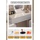AWD Smart Vanity Table, Dressing Table with Mirror, Chair and Double Chest Drawers Feature a Wireless Charging Speaker LED Light - White