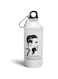 Prink Ronaldo Printed Aluminium Water Bottles , 600 ml , Pack of 1 , White