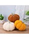 Tiokkss 3 Pcs Halloween Decorations Simulated 3D Pumpkin Throw Pillows Pumpkin Sofa Throw Pillow Cushion Home Decor for Car Bedroom Sofa Couch Living Room (White, Yellow, Brown)