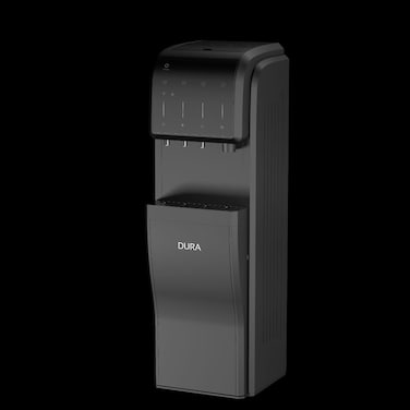 DURA 5-in-1 Bottom Loading Water Dispenser with Ice Maker &amp; Crusher, Hot, Cold &amp; Room Temp Water, Touchless, UV Sterilization, Smart WiFi, Stainless Steel &ndash; Black