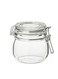 Jar with lid, clear glass, 0.5 l