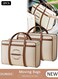 2-Piece Extra Large Moving Storage Bags, Large Capacity Clothes Organizer With Zippers, Heavy-Duty Waterproof Laundry Bag For Travel, Space-Saving Foldable Totes For Quilt Garment Home Bedroom Essentials