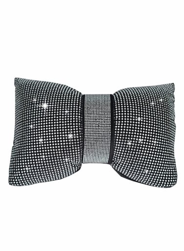 Car Bling Pillow, Rhinestones Bowknot Bling Headrest Pillow