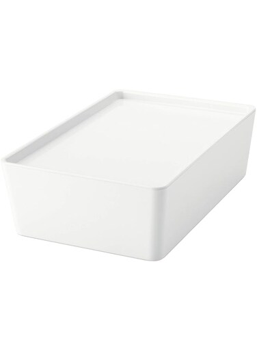 IKEA.. Box with Lid, White
