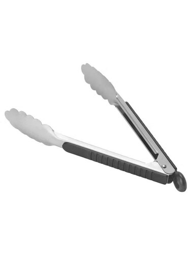 Steel Food Tong With Tpr Handle Multi Color