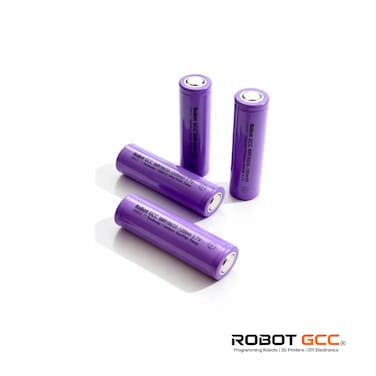 Rechargeable 18650 Li-ion Battery Pack 3.7V 1200mAh &times;4 True Capacity Lithium Battery Flat Top Cells for Arduino Robotics IoT Modules LED Systems DIY Electronics Power Supply Energy Storage Flashlight Power Bank Compatible Stable Output UN38.3 IEC62133 Certified Long Cycle Safe Lithium Battery (4 Pack)