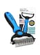 Maxpower Planet Pet Grooming Brush - Double Sided Shedding and Dematting Undercoat Rake Comb for Dogs and Cats,Extra Wide, Blue, Dog Grooming Brush, Dog Shedding Brush