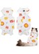 TERRIFI Cat Surgery Recovery Suit, Anti-licking Kitten Onesie, Cone Alternative Spay Suit for Female Cats, Post-Surgery Wound Protector, Skin Disease Protection, Medium, Forest Animals Print