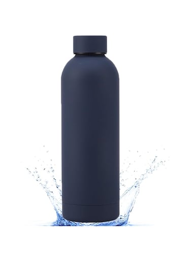 QUEENADA Stainless Steel Water Bottle - 1000ml Insulated Water Bottle for Sports and Travel, Hot Cold Thermos(blue)