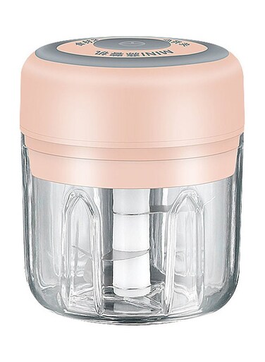 Electric Garlic Grinder Pink 250ml