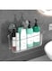 Diesisa Plastic Wall Mount Organizer, Suction Cup Shelves for Wall, Adhesive Shelf with with Strong Adhesive Suction Cups, Shower Organizer for Bathroom, Kitchen, Utility Room