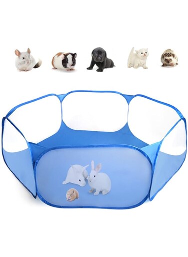 Casifor Guinea Pig Cage Rabbit Cage Indoor with Waterproof Mat Playpen Perfect Size for Small Animal Play Pen Easy to Clean Yard Fence Portable Tent for Hamsters, Chinchillas, Hedgehog, Puppy, Cats