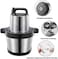 Meat Grinder, Food Chopper, 6L Stainless Steel Food Processor for Meat, Vegetables, Fruits and Nuts, Stainless Steel Bowl and Sharp Blades Meat Grinder