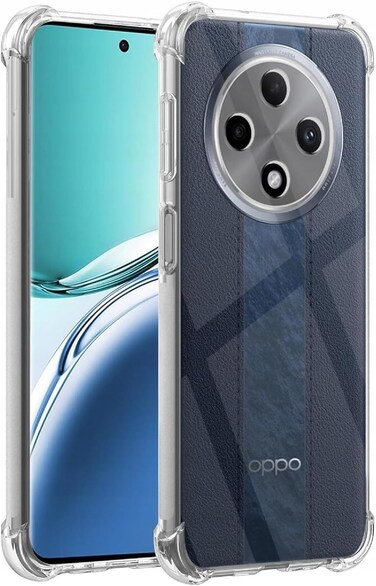 For Oppo Reno12F Clear Back Cover Case, Ultra Clear, Best Camera Protection Anti-Slip Grip   Slim &amp; Protective Back Case Cover for Oppo Reno 12F 5G Clear