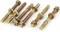 AL ARQAM Yellow Zinc Plated Expansion Bolt Anchors Gecko Car Repair Bolts M10x100mm 6pcs
