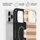 جراب Burga المميز لهاتف iPhone 17 Pro Max بلون الرمل الذهبي، متوافق مع غطاء صلب مزدوج الطبقات مع حماية من السيليكون - غطاء مقاوم للخدوش والصدمات