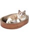 Rayyan Cat Scratching Board, Cat Scratching Lounge Bed, Cat Scratcher,Cardboard Cat Scratch Pad Oval Cat Scratcher Bed for Kitten, Durable Cat Scratcher Bowl Circle,Furniture Protector from Cat Claws
