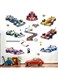 Amimagen Racing Cars Wall Stickers - Vehicles Roads Boys Bedroom Wall Decals - Baby Nursery Kids Room Daycare Playroom Wall Decor