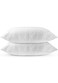 Linen Klub Pack of 2 Quilted Pillow Queen (50 x75cm)-Outer Cover : 144TC Cotton Blend Fabric Filling:650grams Soft Fiber Diamond Quilt Pattern