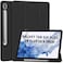 ZOOMEE Case for Samsung Galaxy Tab S10 Plus/Tab S9 Plus 12.4-Inch with S Pen Holder, Clear Transparent PC Back, Shockproof Tri-Fold Stand Tablet Cover, Auto Wake/Sleep