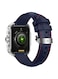 Swiss Military Alps 2 Smartwatch with Call Features, Music Playback, 1000 Songs Storage, IP67, Fitness &amp; Health, Magnetic Charging, 7-12 Days Battery Life, iOS/Android Compatible - Silver Blue
