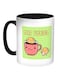 Good Morning Printed Coffee Mug Green/Black/White 11ounce