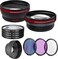 Al's Variety-Canon Intl. Canon EF 75-300mm f/4-5.6 III Telephoto Zoom Lens With 2X Telephoto Lens, HD Wide Angle Lens, Filters And Accessories (19 Piece Bundle)