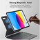 ZOOMEE Magic Keyboard Case for iPad (A16) 11th Gen 2025/iPad 10th Gen 10.9" 2022, Backlit with Trackpad Keyboard, Magnetic Floating Cantilever Stand for iPad 11th /10th Generation - Black