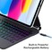 ZOOMEE Magic Keyboard Case for iPad (A16) 11th Gen 2025/iPad 10th Gen 10.9" 2022, Backlit with Trackpad Keyboard, Magnetic Floating Cantilever Stand for iPad 11th /10th Generation - Black