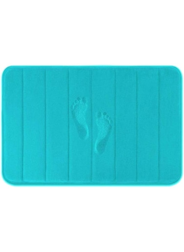 SKEIDO Anti-slip Memory Foam Non-slip Bathroom Mat - 15.7in x 23.6in, Blue