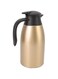 Xinwe Tea Vacuum Pot, Leakproof Lid Portable Handle 2L Capacity Easy Cleaning Coffee Vacuum Pot for Cafes (Gold)