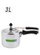Aluminium Pressure Cooker &acirc;&euro;&ldquo; 3L with Inner Lid, Free Extra Gasket &amp; Safety Valve, Durable Silver Cookware for Fast &amp; Safe Cooking &acirc;&euro;&ldquo; Suitable for Gas &amp; Induction Hob Use Silver 3.0Liters