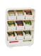 Mind Reader "Baggy" Tea Bag Holder And Condiment Organizer, White 4.33" L X 10.24" W X 13.11" H Tborg-Wht.