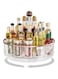 Baytion Lazy Susan Organizer PET Transparent Rotating Turntable Organization and Storage Container, Widened High-fence Storage Container for Storage in Kitchen, Bedrooms, Bathrooms, Living Rooms