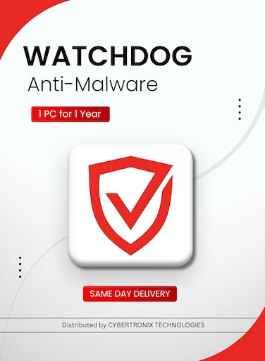 Watchdog Anti-Malware   1 PC for 1 Year   Digital License   SAME DAY DELIVERY