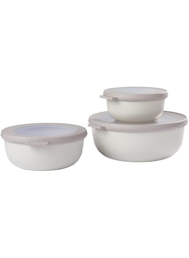 . Set Multi Bowl, Pp/Tpe, Nordic White, One Size