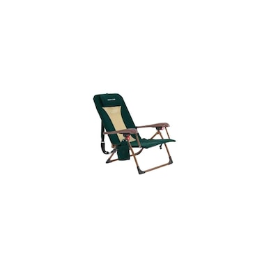 Mafer Adjustable Camping Chair Steel Frame 130&deg; Recline with Insulated Cup Holder