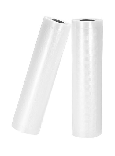 Pack of 2 Vacuum Sealer Bag Clear 20centimeter