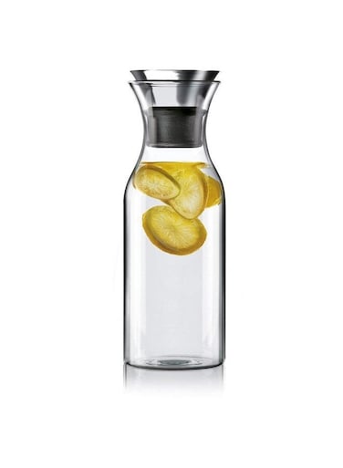 Drip-free Carafe with Stainless Steel Flip-top Lid, Hot and Cold Glass Water Pitcher, Coffee, Iced Tea, Beverage Decanting (1000ml?