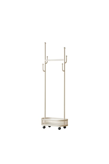 Coat Hanging Stand with Storage Shelf for Bedroom &amp; Living Room Use