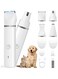 Veeconn Dog Clippers Grooming Kit Hair Clipper-Low Noise Paw Trimmer- Rechargeable - Cordless Quiet Nail Grinder Shaver for Cats and Other Pets