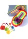 6 Pcs Space-Saving Plastic Measuring Cups &amp; Spoons Set, Dual Scale, for Dry &amp; Liquid Ingredients