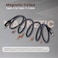 60W Magnetic Type C to Type C Cable, Fast Charging, 480Mbps Transfer Speed, Overheat And Surge Protection, Nylon Braided, 3.28Ft/1.M Cable Length, Black