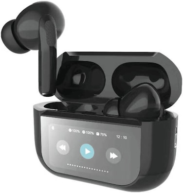 ARK Techno Wireless Bluetooth Earbuds, With Smart LED Display 6 Hours Playtime, JL7003D4 Chip With ANC And ENC Noise Cancellation, IPX4 Water Resistant, Touch Control, Bluetooth 5.3   TWS02