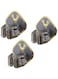 Azonee Broom Mop Holder Tidy Organizer, 3 Pack Broom Holder Wall Mounted, Plastic Self-Adhesive Mop Holder Mop and Broom Holder Mop Holder Wall Mounted, for Storing Brush Mops and Broom Tools, grey